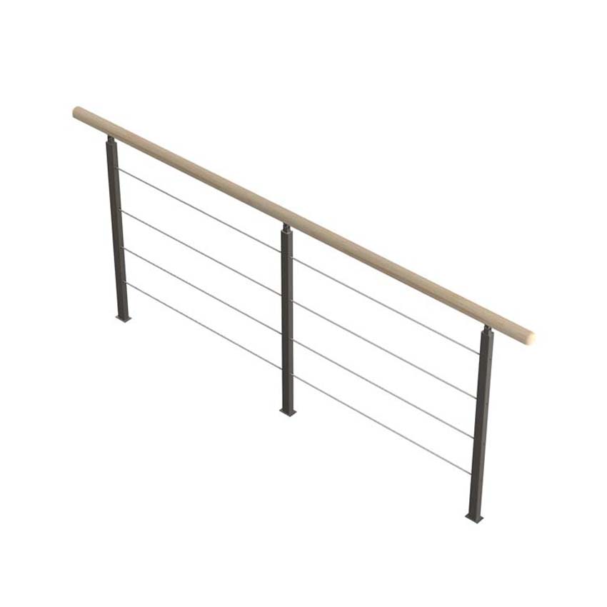 Borstwering Bonn den/metaal 200cm Borstwering Bonn den/metaal 200cm