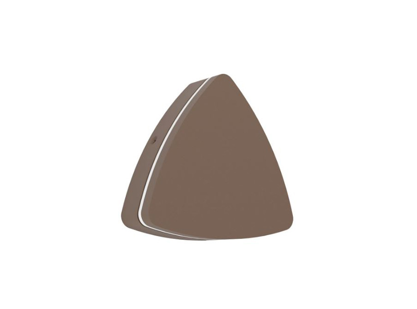 Applique murale - rouille - 14x14x4,7cm - LED - 1x8W - 2700/4000/6500K - 950lm - IP44 - triangle