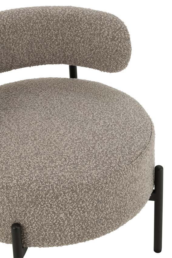 Fauteuil lounge Boucle gris Fauteuil lounge Boucle gris