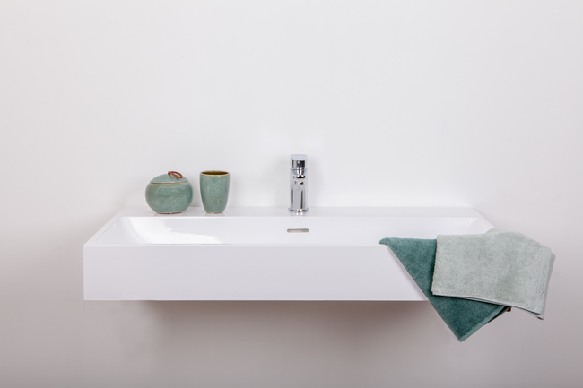 Lavabo Lilly simple blanc 90,5x46x10,5cm