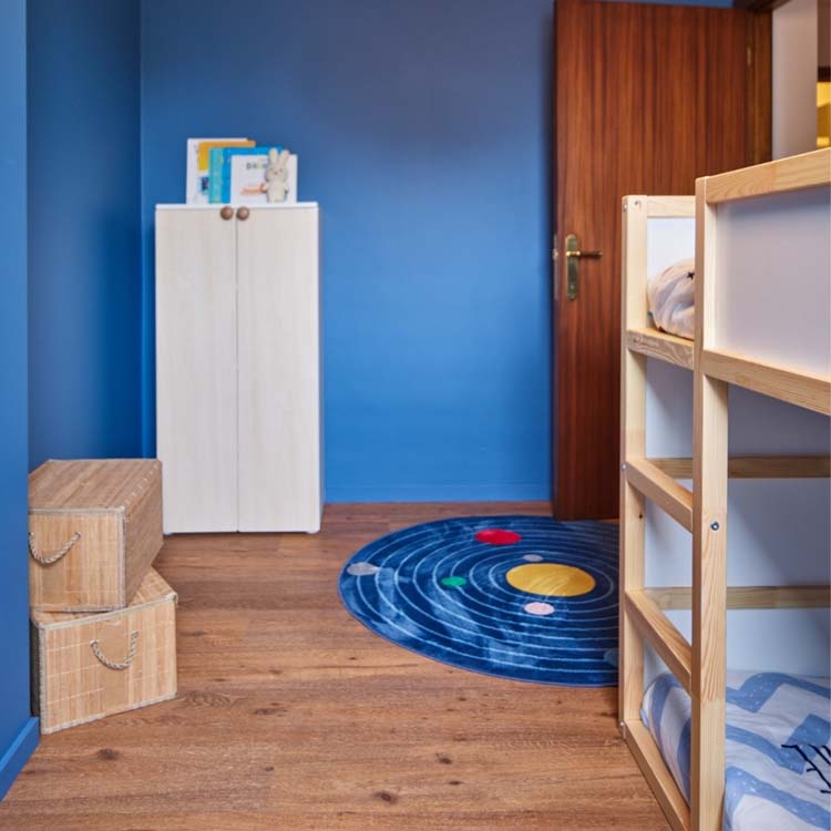 Blind Gekocht Deurne kinderkamer blauw
