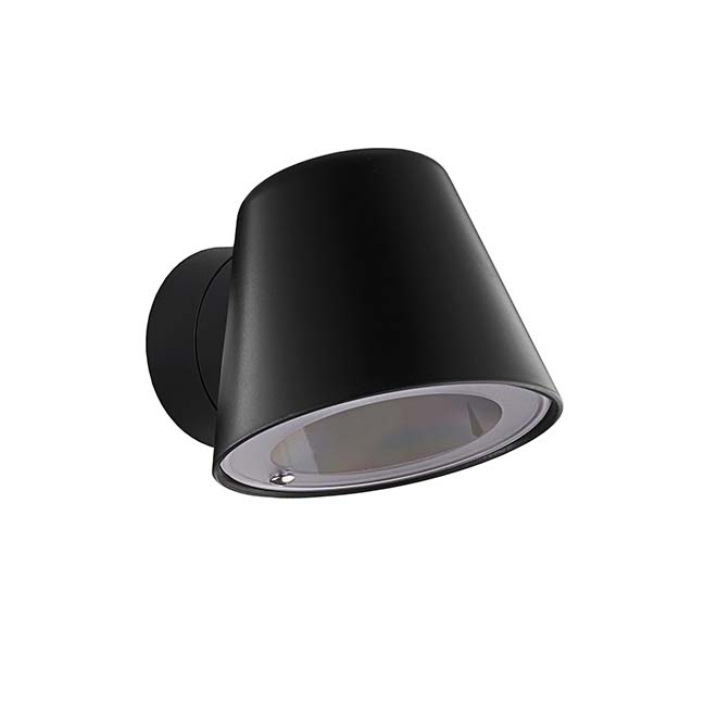 Wandlamp buiten zwart GU10 IP54