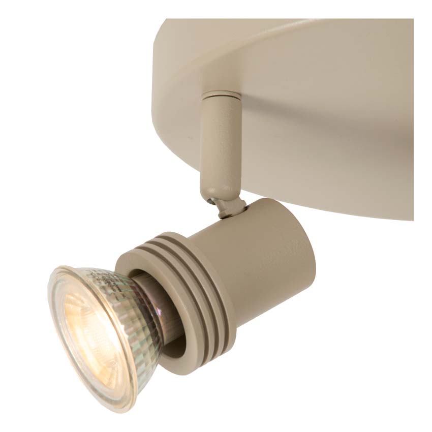 Lucide Kianti - Spot de plafond - Ø10cm - 1xGU10 - Taupe