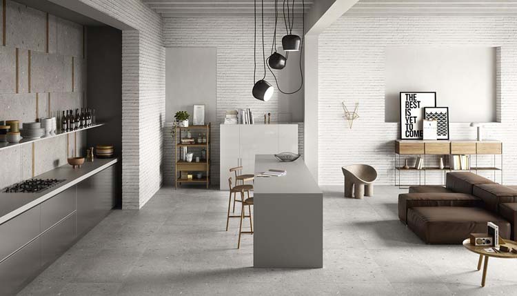 Carrelage de sol et mural Ego Grigio gris 60x120cm