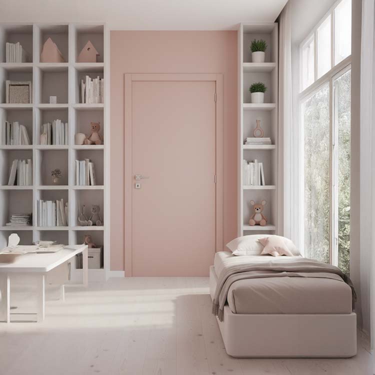 Complete schilderdeur honingraat 830mm vlak 201.5cm - MDF kast 16.5cm