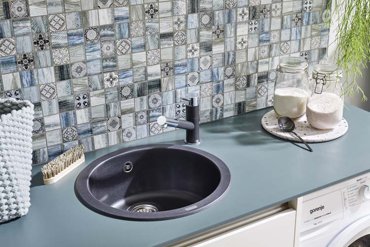 Mozaïek Crystal Mix lichtblauw glanzend 30x30cm