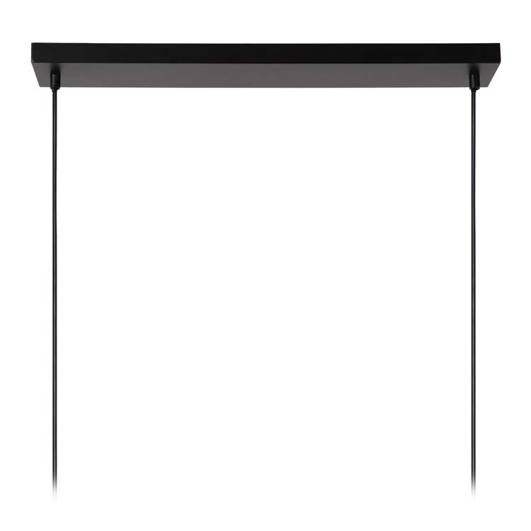 Hanglamp - zwart - 107cm - 4xE27 - 40W