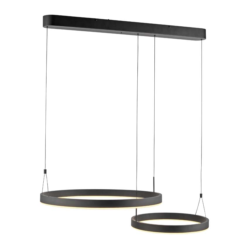 Hanglamp Easy Lift - Zwart - 90cm - Dimbaar - 1x25W/1x16W - CCT