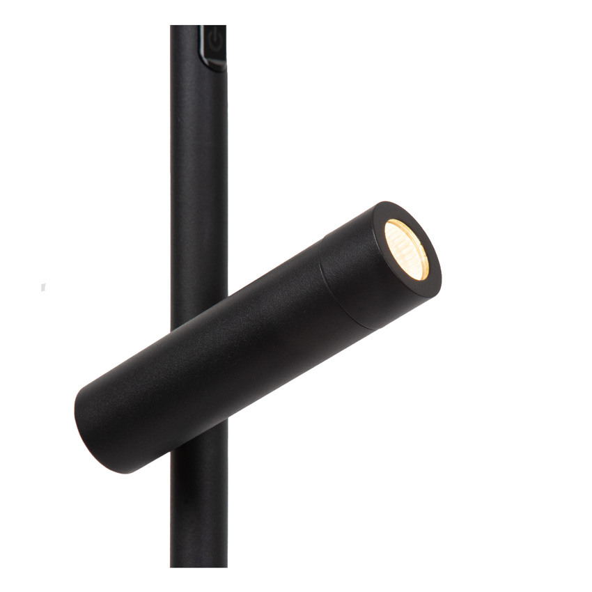 Lucide Essential Ortolan - Vloerlamp - LED dimbaar - CCT - 2700K/4000K - Zwart