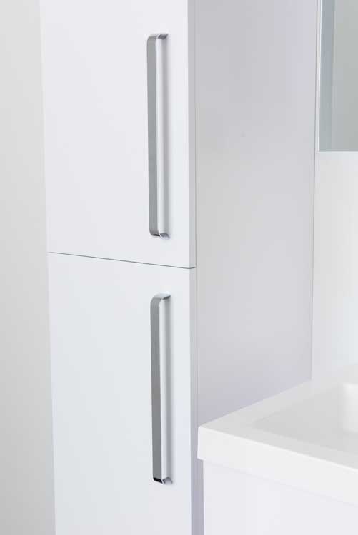 Armoire colonne Bison blanc mat suspendue 176x35x37cm