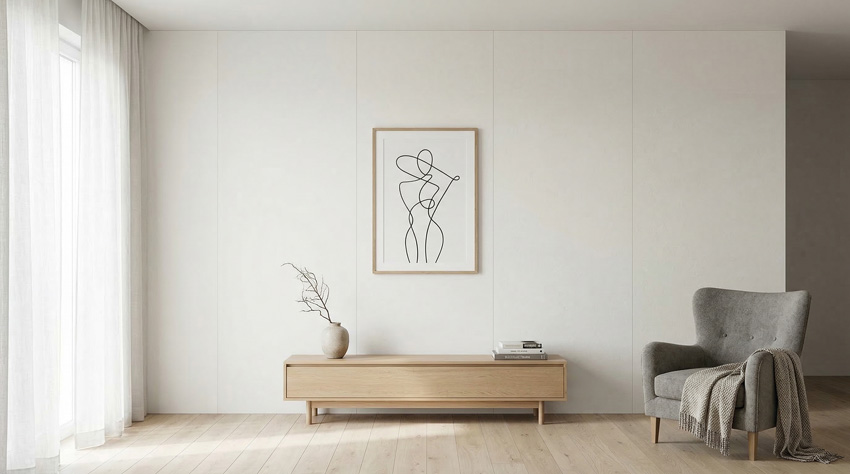 Panneau mural Paintclick blanc á peindre 60x274cm