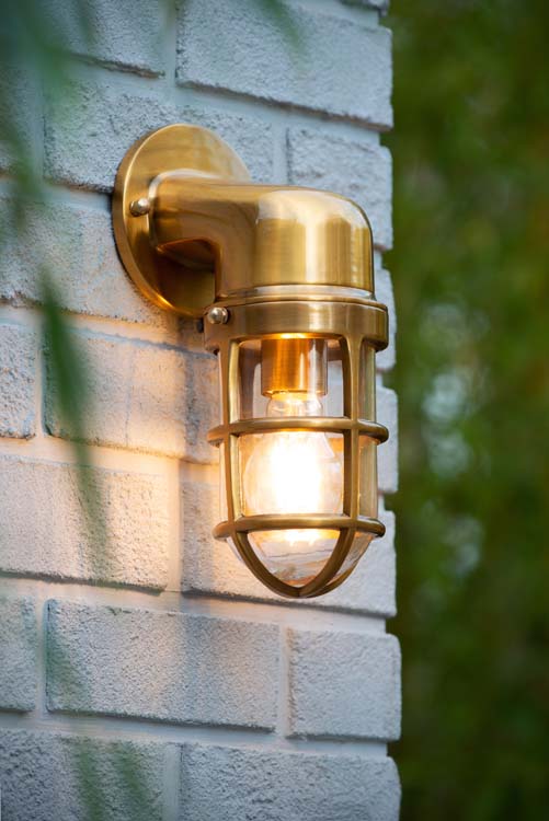 DUDLEY Buiten Wandlamp Down IP44 E27/60W Mat goud