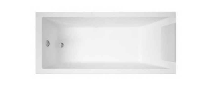 Inbouwbad Calos 2 glanzend wit 150x70cm