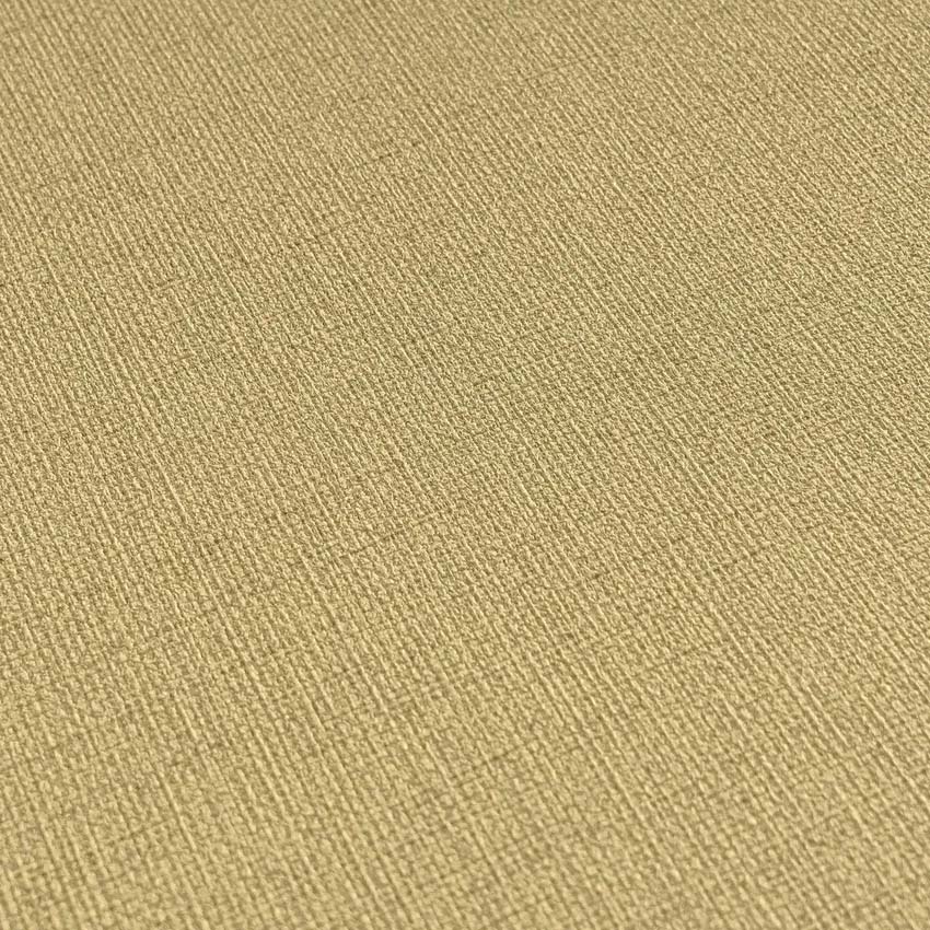 Vinyle sur papier peint intissé uni beige/or 0,53x10,05m