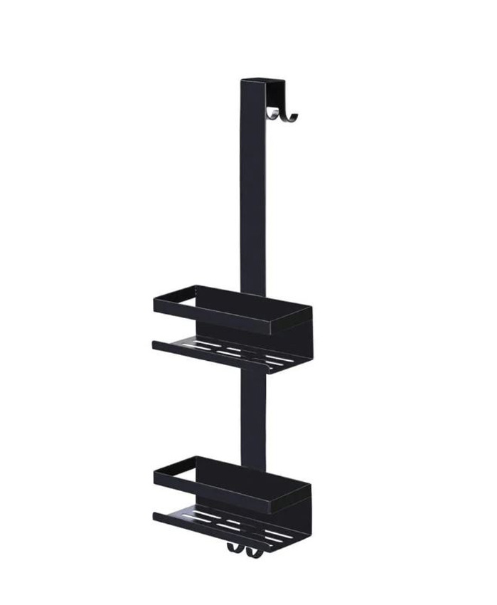 Doucherek Wenko Bribano Duo mat zwart 23x71x18cm zonder boren