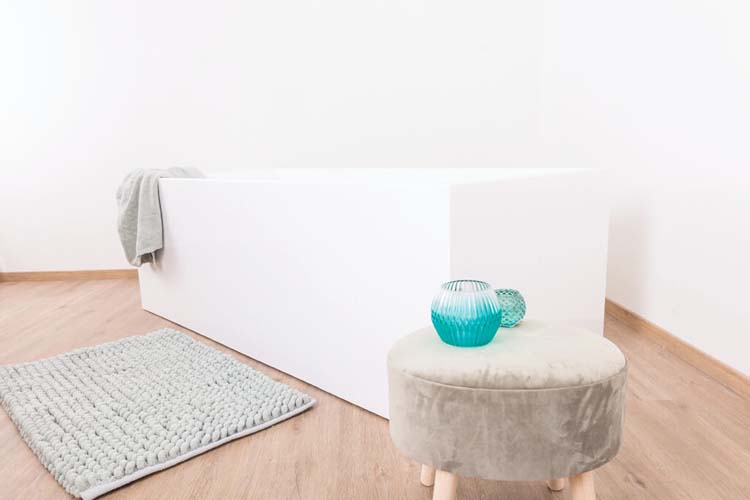 Vrijstaand bad Bright glanzend wit 178,5x80cm