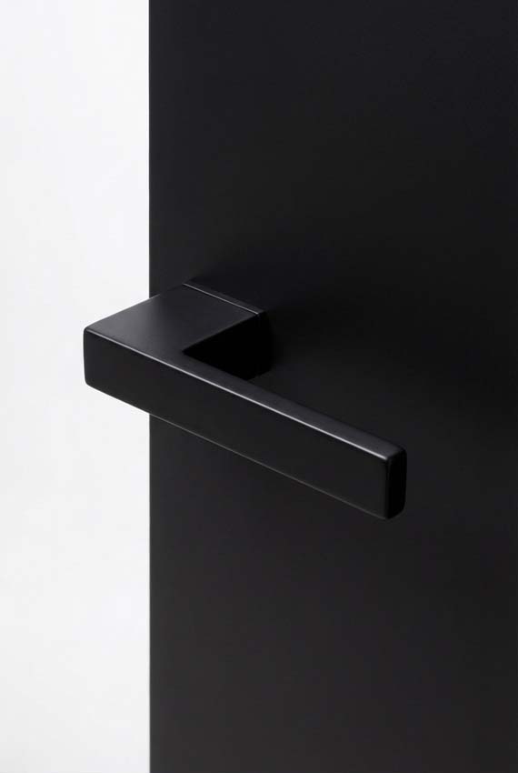 Deurkruk Xinnix 003 aluminium geanodiseerd zwart complete set excl. rosas