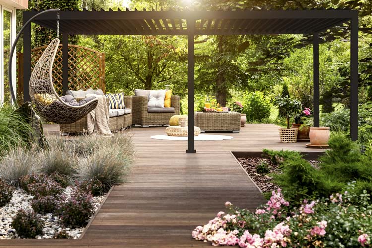 Pergola Solimar aluminium anthracite L600xL300xH250cm manuelle