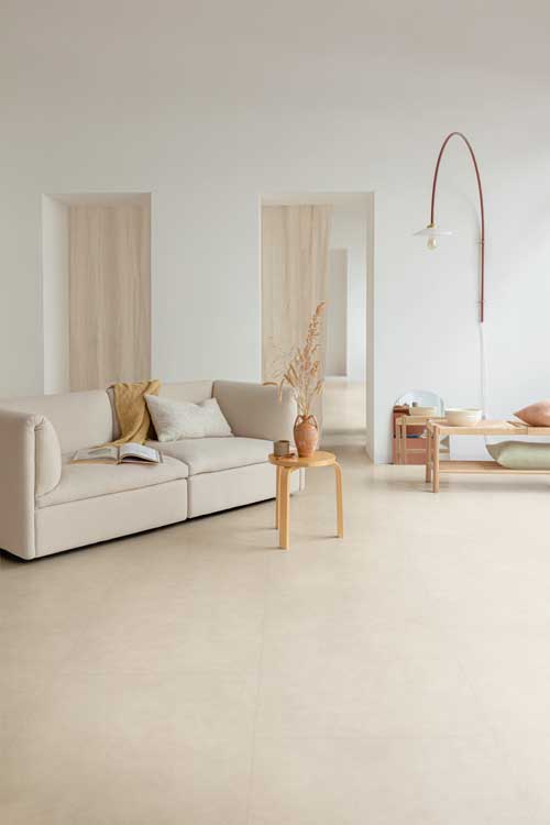 Sol vinyle Floorify Jellyfish dalle 4,5mm beige 90x60cm