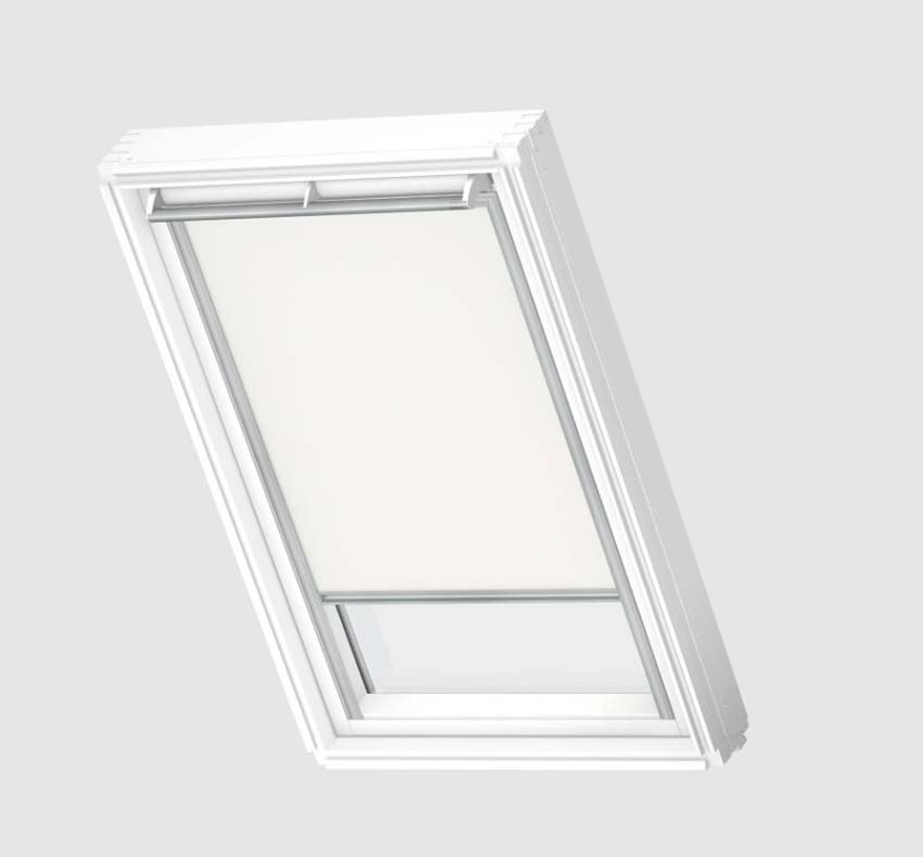 Store enrouleur Velux occultant à commande manuelle blanc PK25 1025S