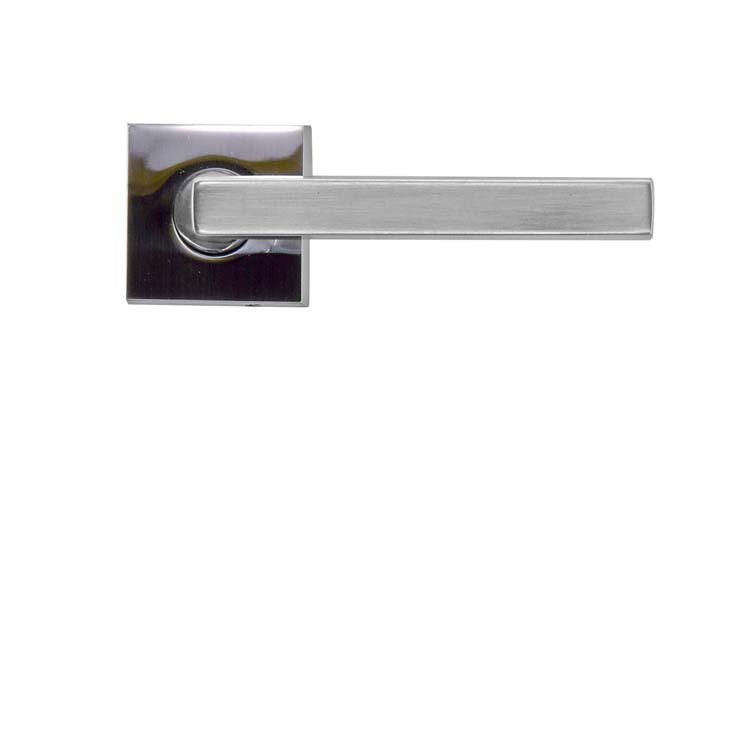 Poignée de porte pro erice look inox sans rosace