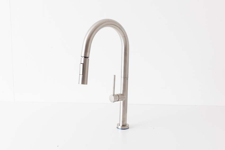 Robinet de cuisine Maverick inox brossé avec bec extractible