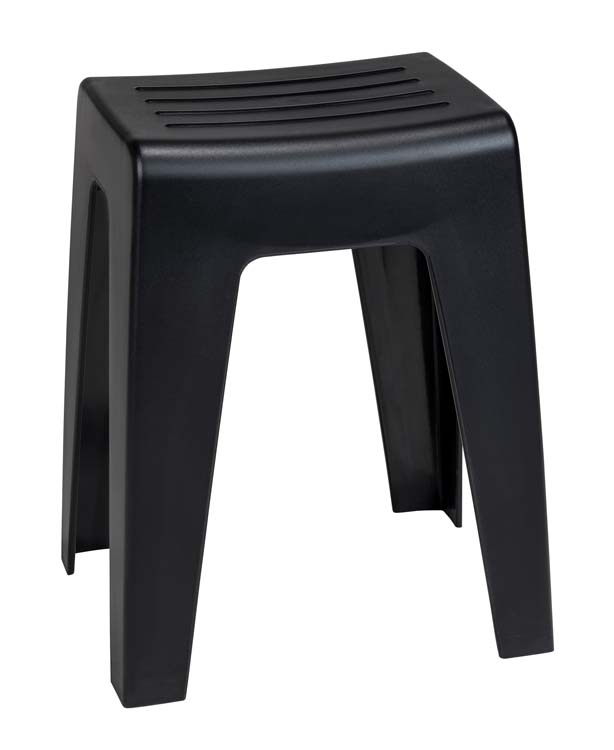 Tabouret de bain Wenko Kumba noir