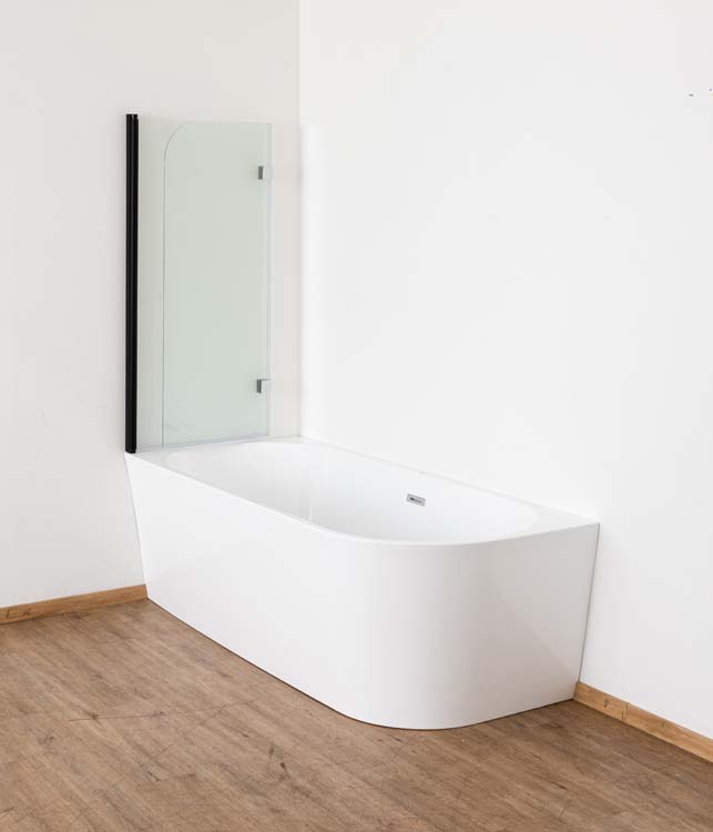 Baignoire d'angle Bottega blanc brillant gauche 180x80cm