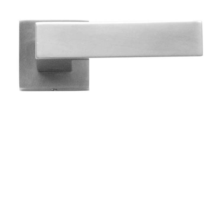 Poignée de porte todi look inox sans rosace
