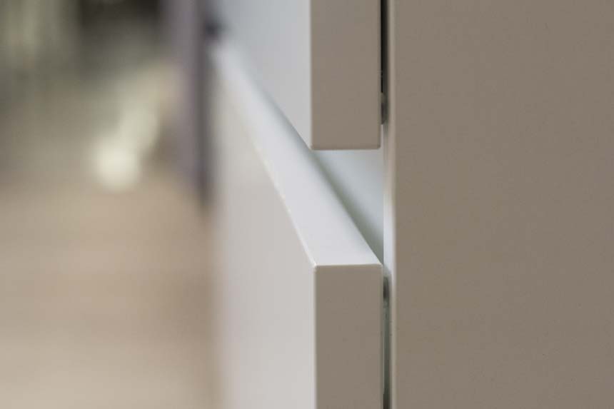 Meuble de salle de bains Puro blanc mat suspendu avec lavabo double blanc mat 140cm