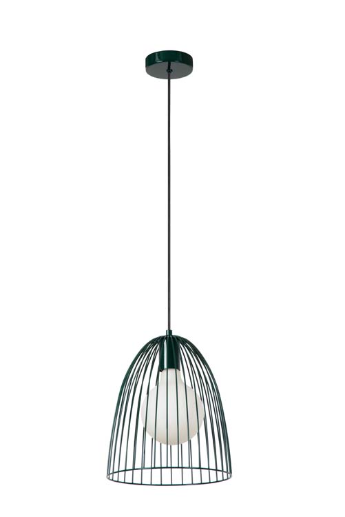 Lucide MACARONS - Hanglamp - Ø 24,5 cm - 1xE27 - Groen