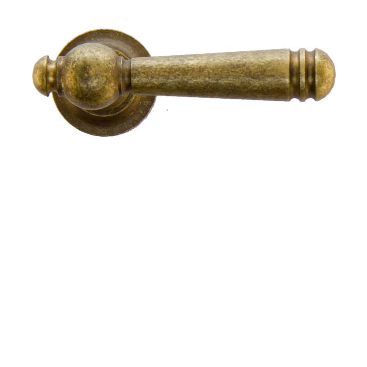 Poignée de porte calabria vieux jaune sans rosace