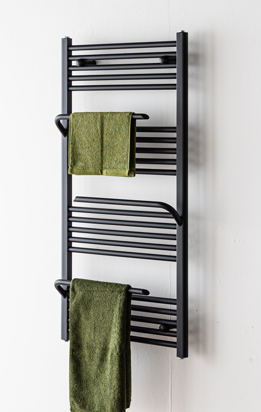 Handdoekradiator Dale enkel 120x60cm zwart 575Watt