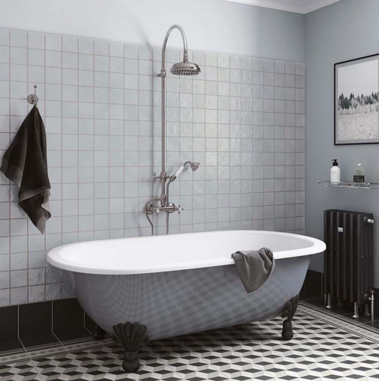 Wandtegel glanzend lichtblauw 10x10cm