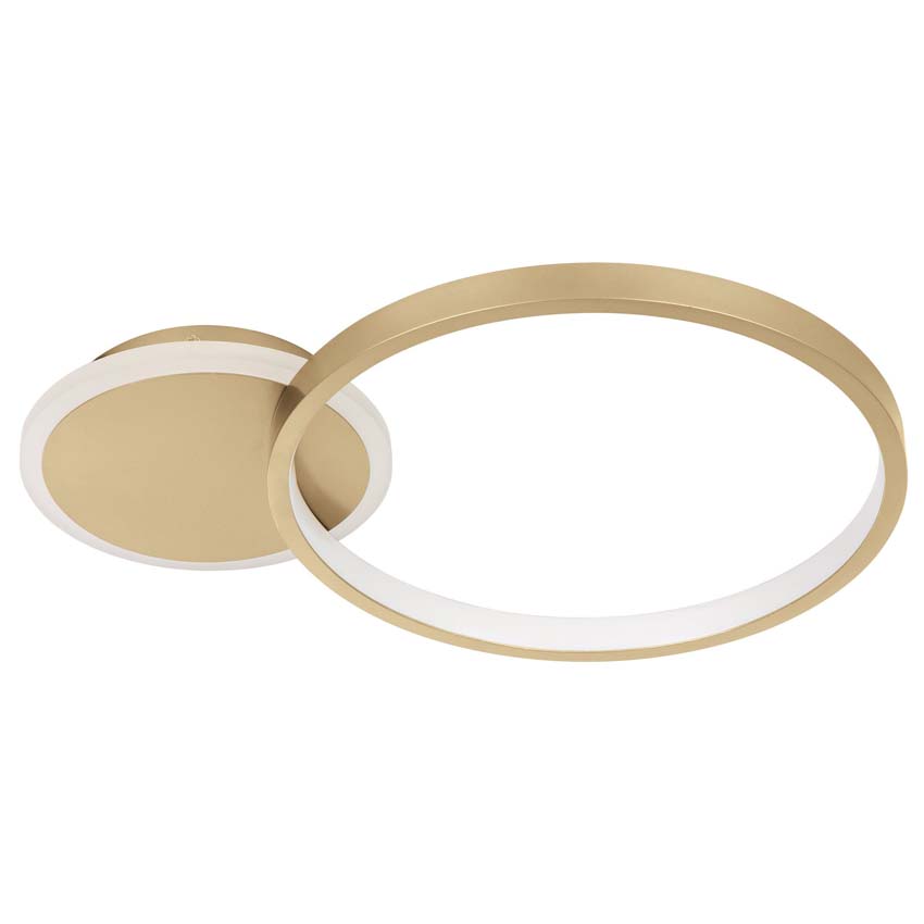 Plafonnière - Goud - Ø45cm - Dimbaar - LED - 1x23W - 2100lm - afstandsbediening