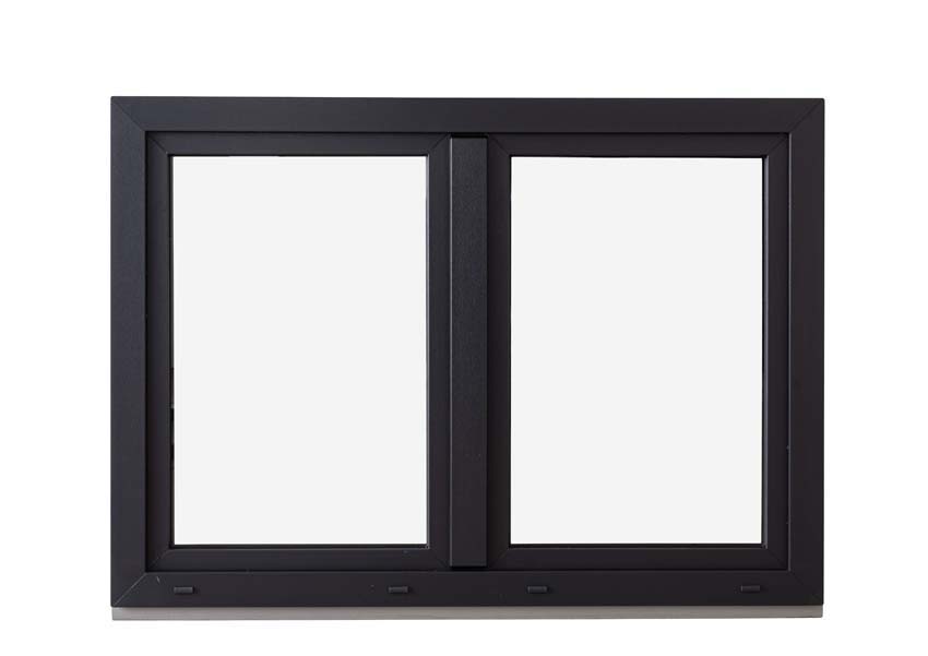 2-VAN oscillo-battant pvc Deceuninck Elegant anthra/bl B1200xH1000 mm