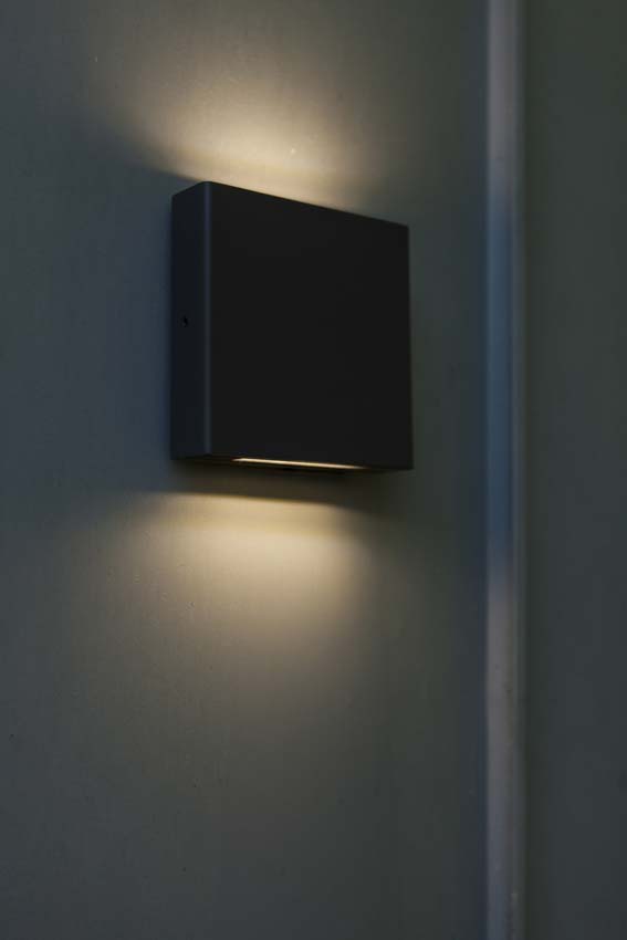 Applique murale d'extérieur Karo - Gris - 8.5W - 4000K - IP54