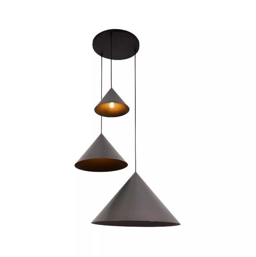 Lucide Vibes Spitze - Suspension - Ø68cm - 3xE27 - Gris