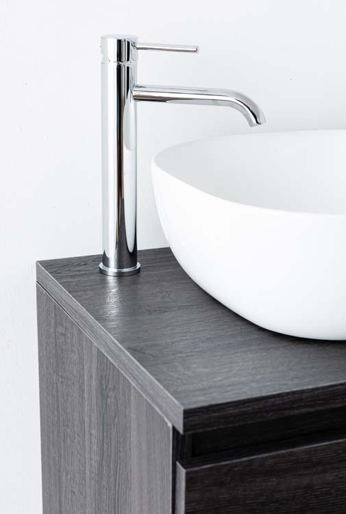 Robinet de lavabo Maddi chrome surélevé