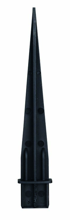 Solar laterne avec pointe Milan noir 10 lumen