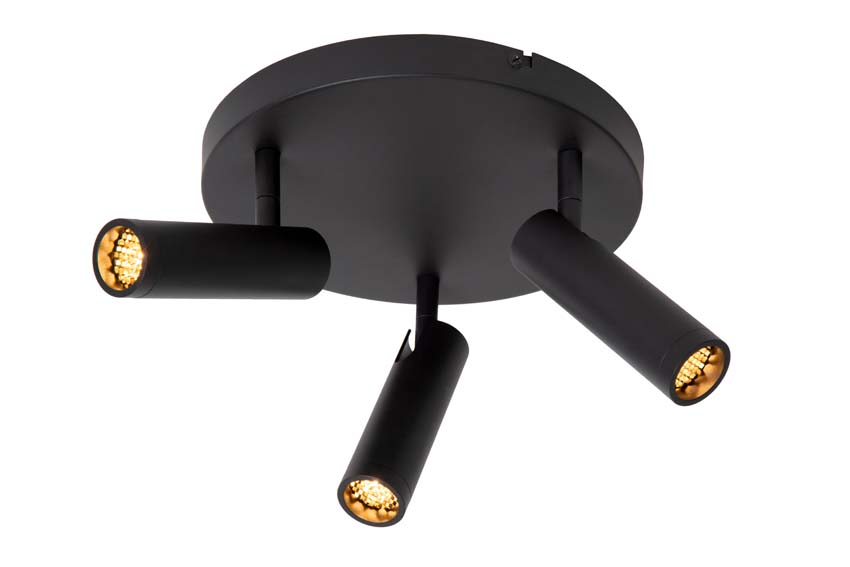 Spot de plafond - Ø25cm - 3xGU10 (MR11) - Noir