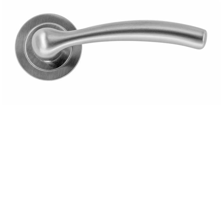 Poignée de porte pro napels look inox sans rosace