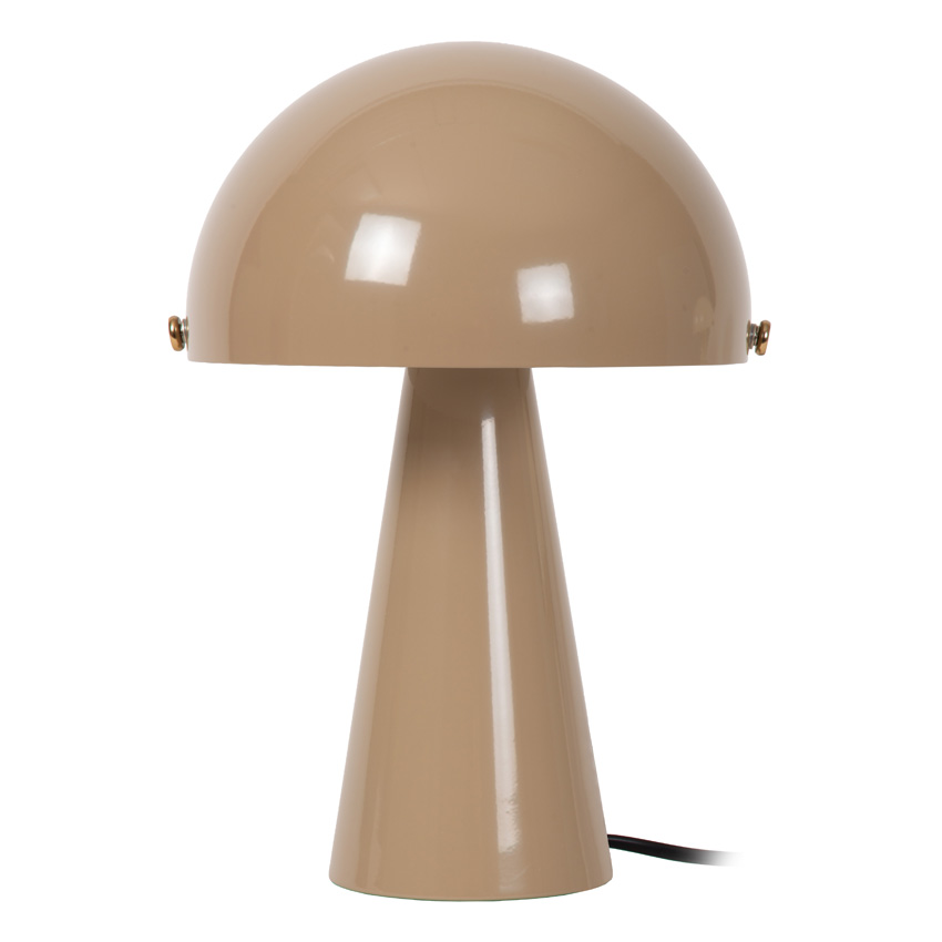 Lucide Vibes Barone - Tafellamp - Ø23cm - 1xE27 - Taupe