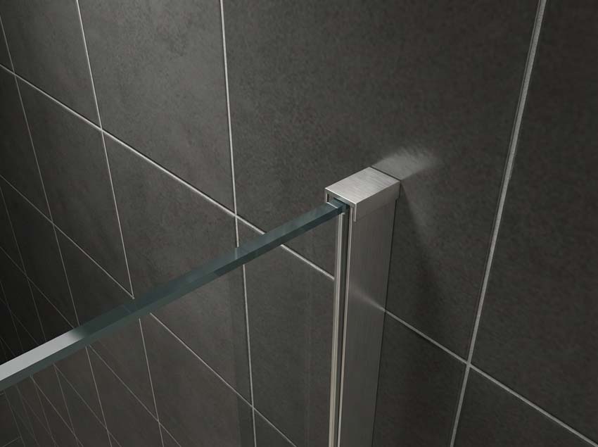 Profielset + verstevigingsstang Khloe chroom 200x120cm