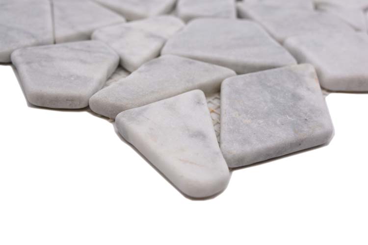 Mosaïque Flagstone carrara blanche 30,5 x 30,5 cm