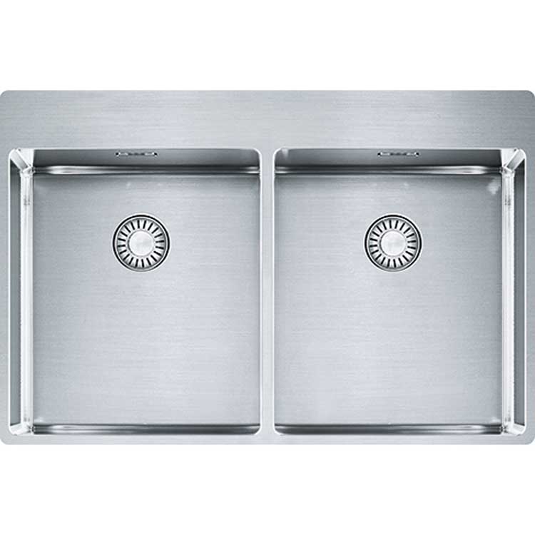 Évier Franke Box inox 2 bacs 77x51cm