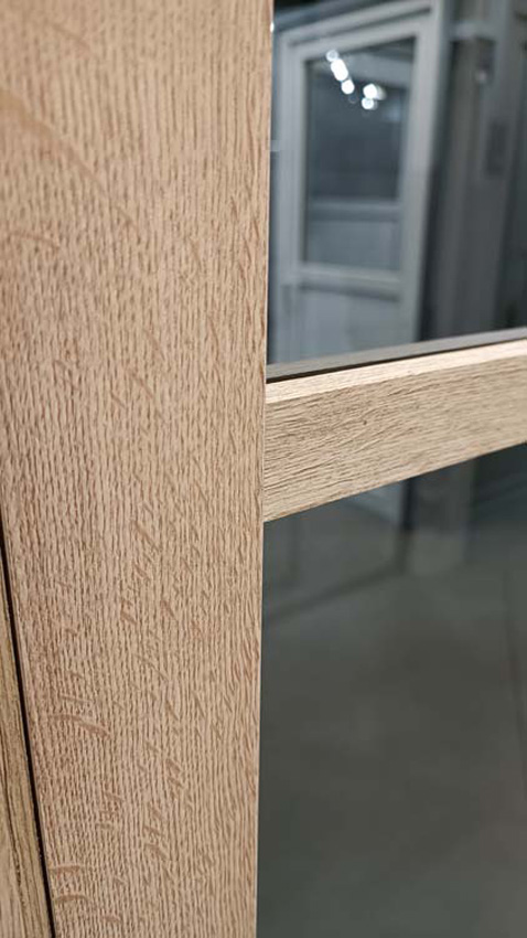 Complete deur pro steel look RW Oak 3R fumé 78x201.5cm Links