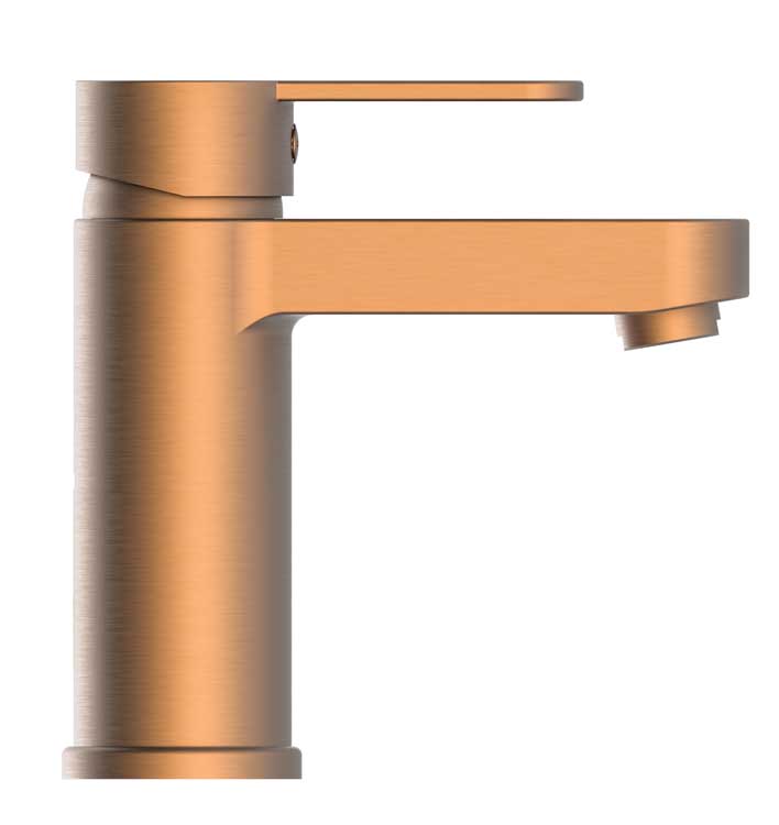 Wastafelkraan Egon mat koper