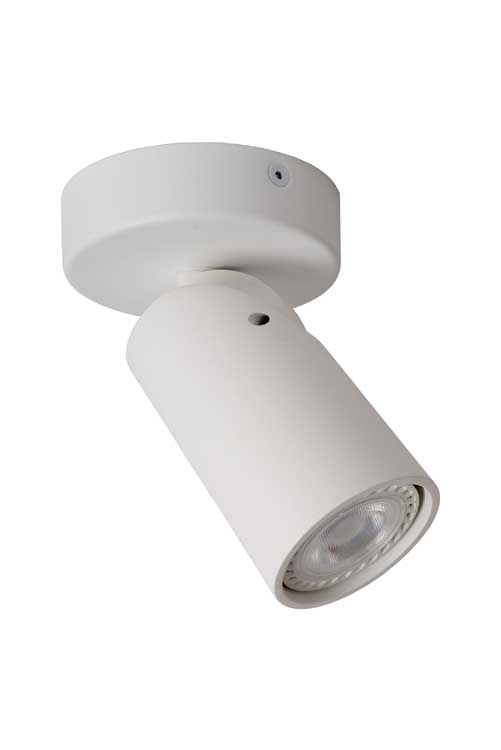 Lucide XYRUS - Plafondspot - Ø 9 cm - LED Dim to warm - GU10 - 1x5W 3000K/2200K - Wit