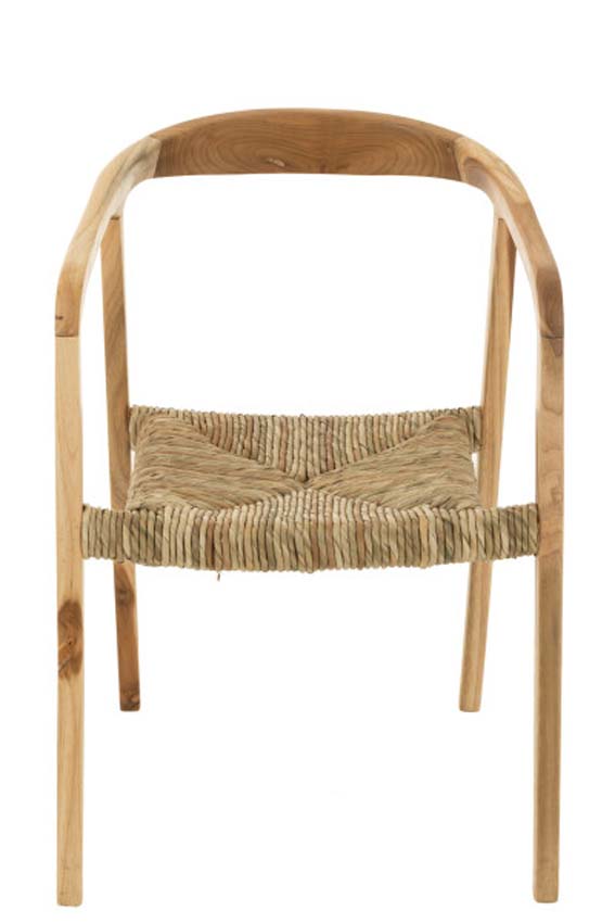 Chaise Maya en teck brun